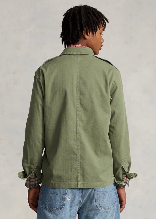 oliven sildeben Mænd Ralph Lauren klassisk pasform sildebens-brugsskjorte Z426B639