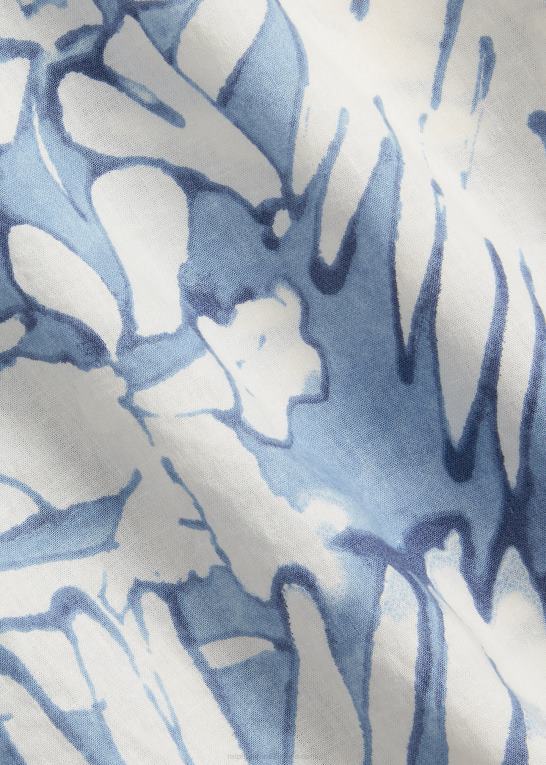 palmer batik Mænd Ralph Lauren klassisk pasform lejrskjorte i palmebomuld-hør Z426B479