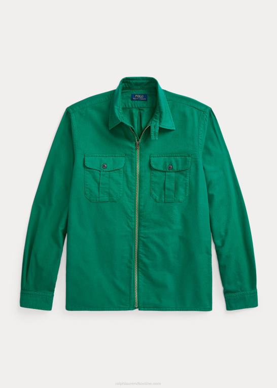 primær grøn Mænd Ralph Lauren beklædningsfarvet oxford overtrøje Z426B1348