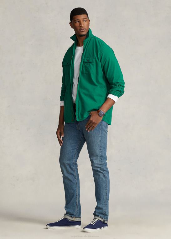 primær grøn Mænd Ralph Lauren beklædningsfarvet oxford overtrøje Z426B1348