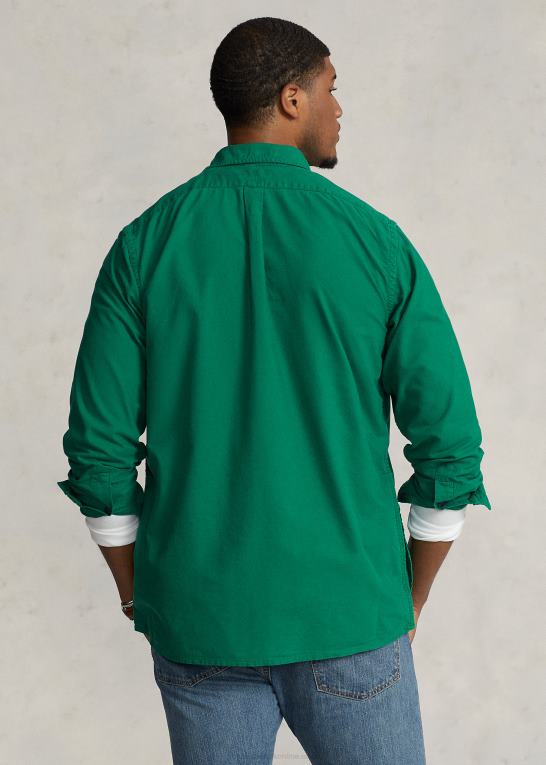 primær grøn Mænd Ralph Lauren beklædningsfarvet oxford overtrøje Z426B1348