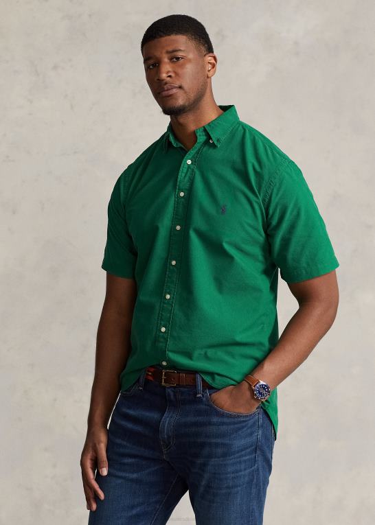 primær grøn Mænd Ralph Lauren beklædningsfarvet oxford skjorte Z426B1876