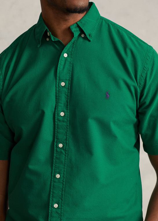 primær grøn Mænd Ralph Lauren beklædningsfarvet oxford skjorte Z426B1876