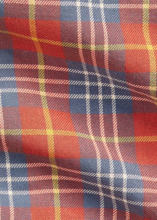 rød/blå Mænd Ralph Lauren plaid twill arbejdsskjorte Z426B1702