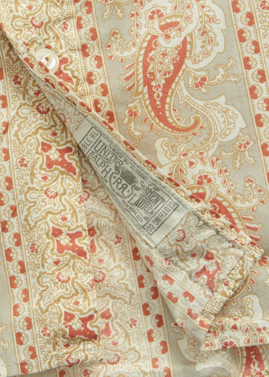rød/brun Mænd Ralph Lauren vævet skjorte med paisley-print Z426B1722