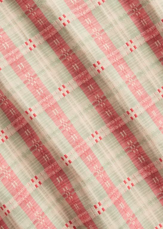 rød dobby multi Mænd Ralph Lauren klassisk pasform plaid dobby arbejdsskjorte Z426B8443