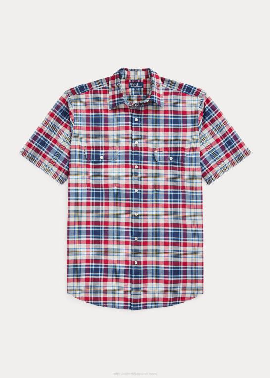 rød/marine multi Mænd Ralph Lauren madras arbejdstrøje Z426B1432