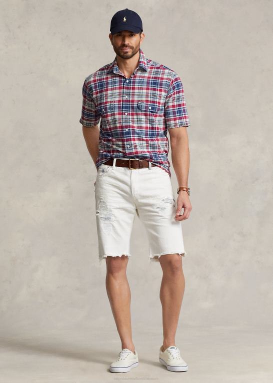 rød/marine multi Mænd Ralph Lauren madras arbejdstrøje Z426B1432