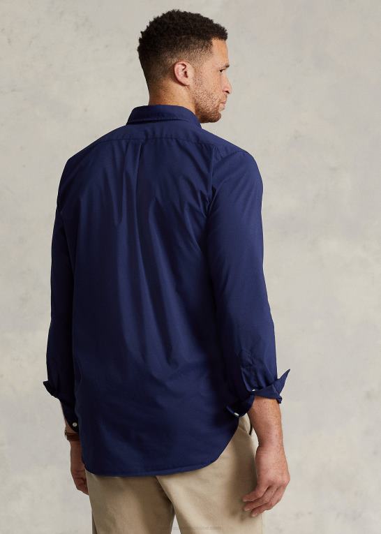 raffineret flåde Mænd Ralph Lauren performance poplin skjorte Z426B1639