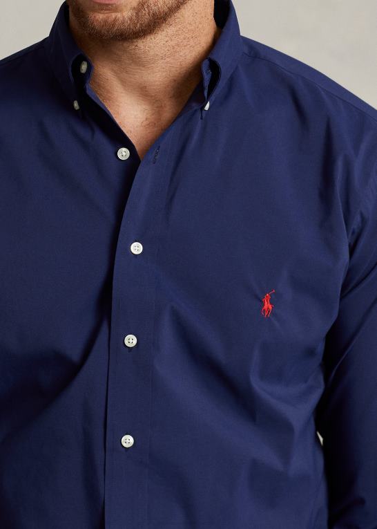 raffineret flåde Mænd Ralph Lauren performance poplin skjorte Z426B1639