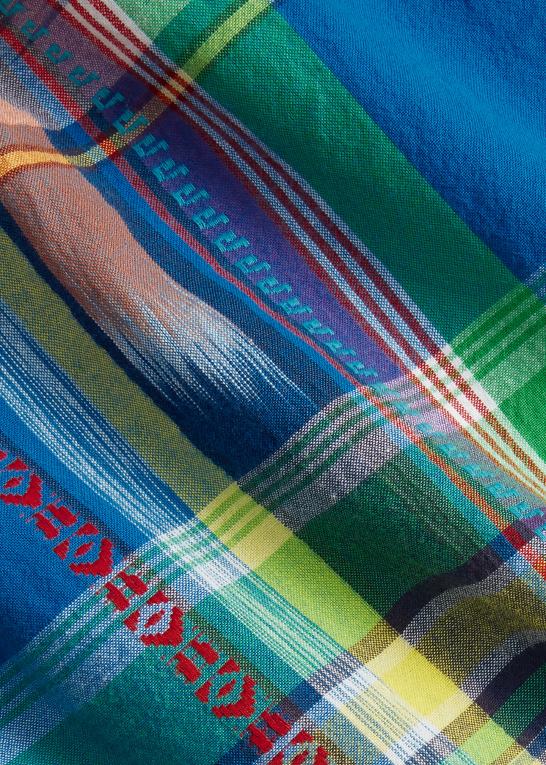 royal/orange multi Mænd Ralph Lauren klassisk pasform madras camp skjorte Z426B765