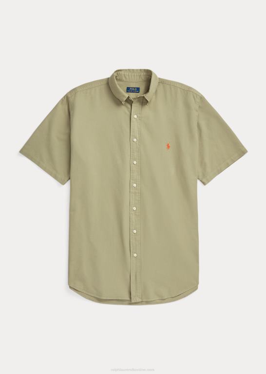 salvie grøn Mænd Ralph Lauren beklædningsfarvet oxford skjorte Z426B1879