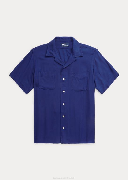 sejlfisk Mænd Ralph Lauren klassisk pasform gabardine camp skjorte Z426B862
