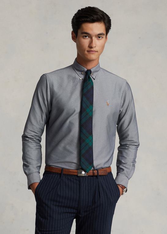 skifer Mænd Ralph Lauren klassisk pasform ydeevne oxford skjorte Z426B788