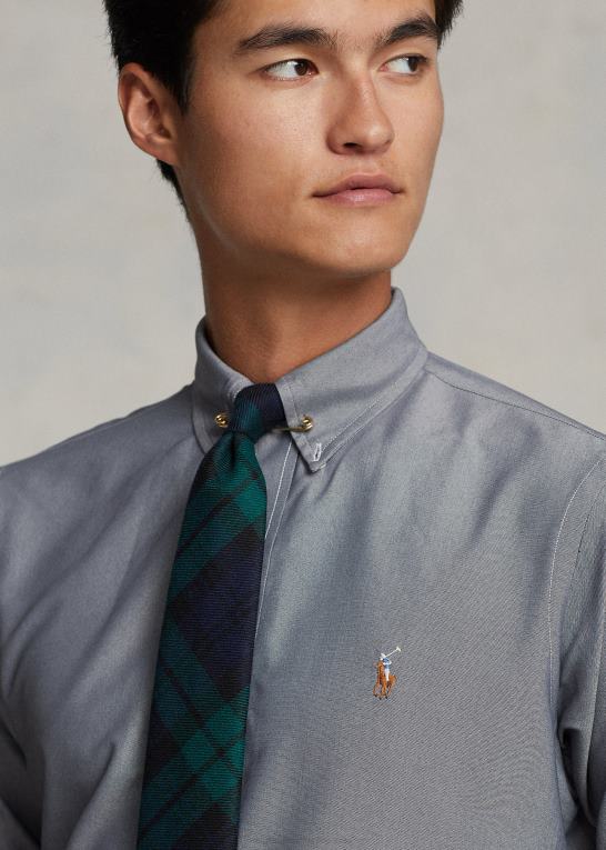 skifer Mænd Ralph Lauren klassisk pasform ydeevne oxford skjorte Z426B788