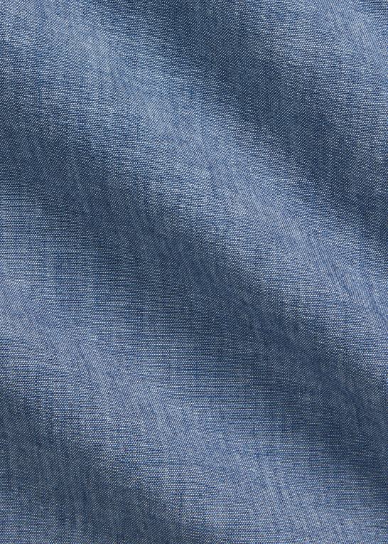 skylle vask Mænd Ralph Lauren indigo chambray camp skjorte Z426B1712