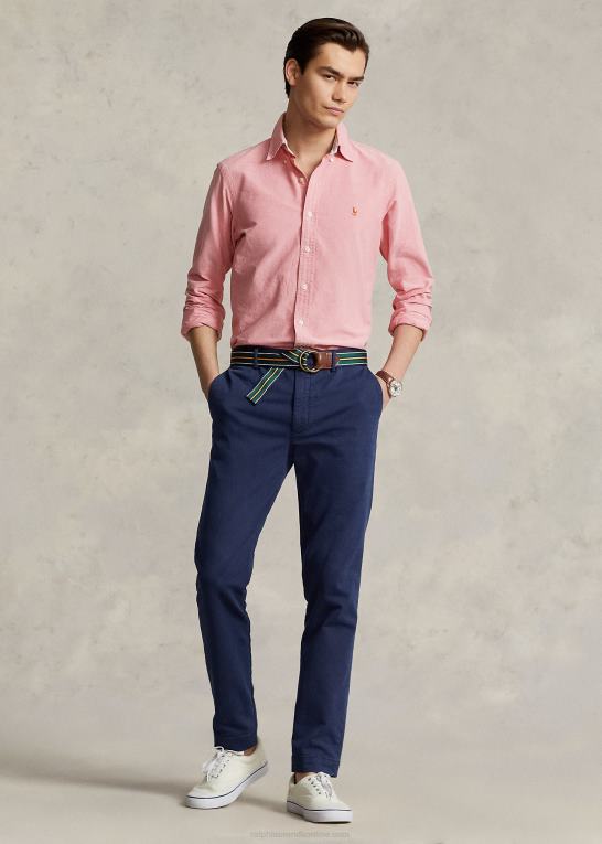 solopgang rød Mænd Ralph Lauren den ikoniske oxford skjorte - alle passer Z426B8376