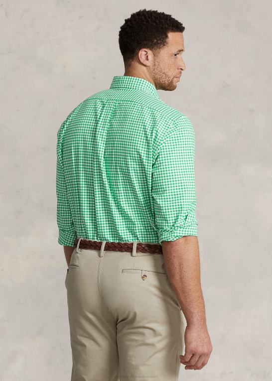 sommer smaragd/hvid Mænd Ralph Lauren gingham oxford skjorte Z426B1424