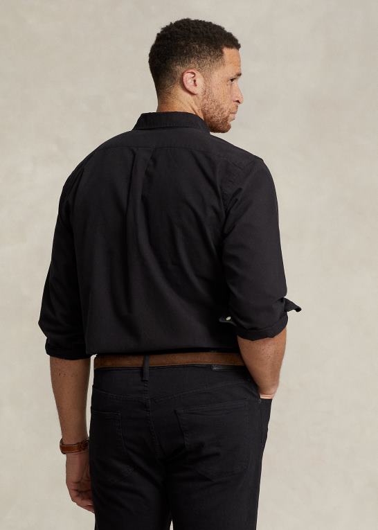 sort Mænd Ralph Lauren beklædningsfarvet oxford skjorte Z426B1511