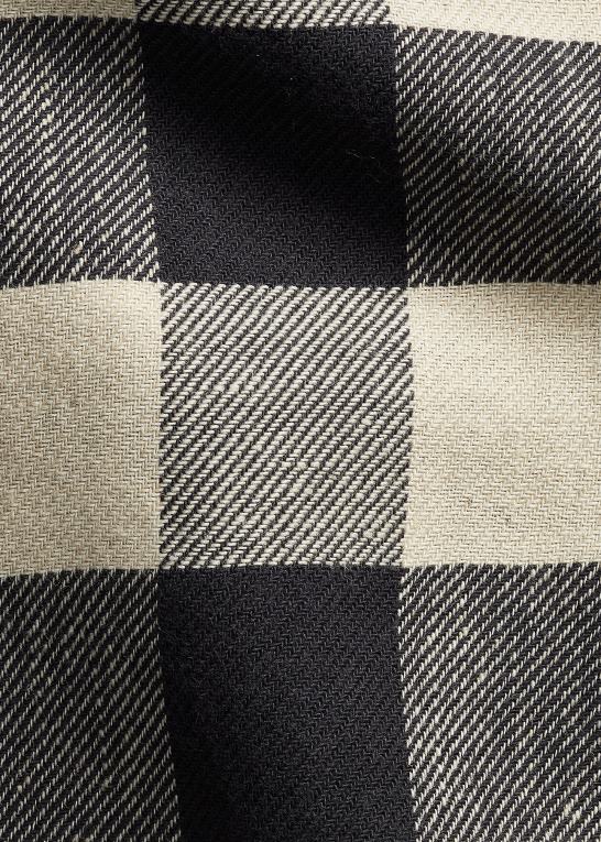 sort/creme Mænd Ralph Lauren arbejdsskjorte i bøffelternet twill Z426B1747