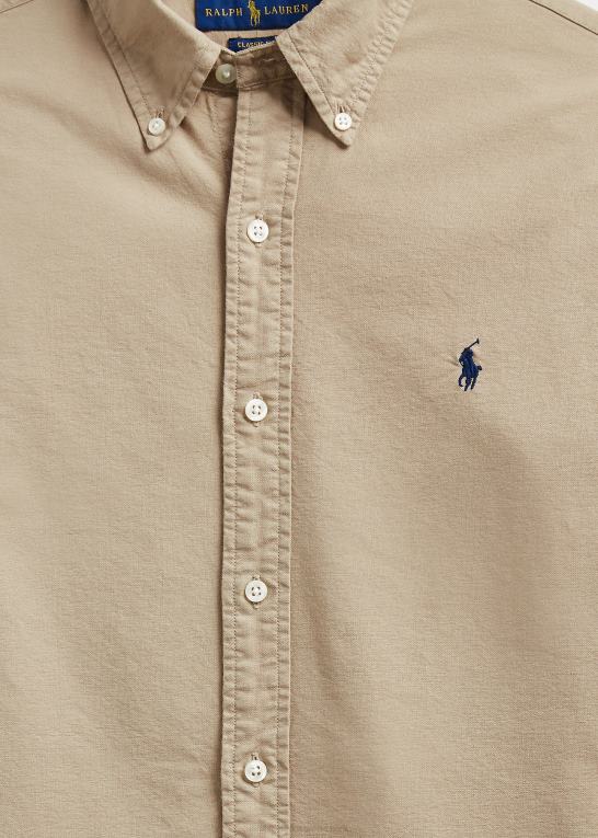 surrey tan Mænd Ralph Lauren beklædningsfarvet oxford skjorte Z426B1519