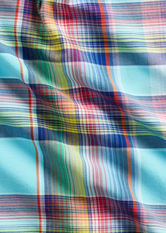 turkis/pink multi Mænd Ralph Lauren plaid oxford skjorte Z426B1343