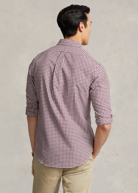 vin/hvid Mænd Ralph Lauren klassisk fit gingham oxford skjorte Z426B1112