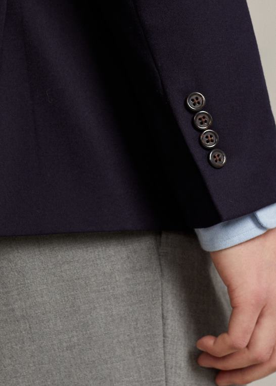 flåde Mænd Ralph Lauren den ikoniske Doekin-blazer Z426B8616
