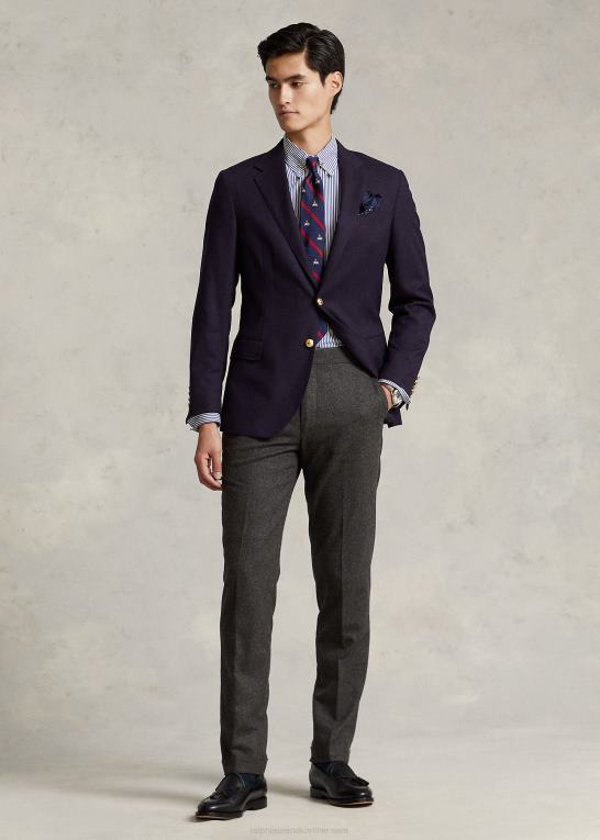 flåde Mænd Ralph Lauren den ikoniske Doekin blazer med to knapper Z426B1220