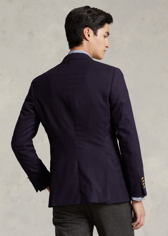 flåde Mænd Ralph Lauren den ikoniske Doekin blazer med to knapper Z426B1220