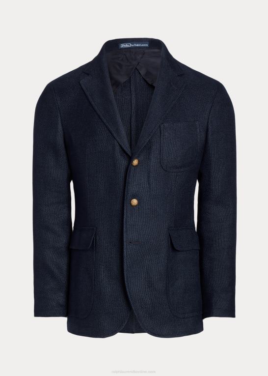 flåde Mænd Ralph Lauren polo blød letvægts blazer i hør Z426B972