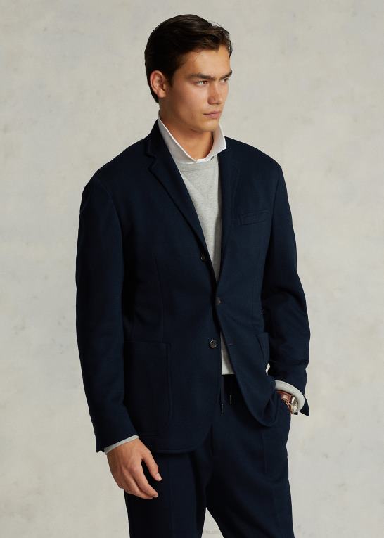 flåde Mænd Ralph Lauren polo blød strik pique blazer Z426B1154