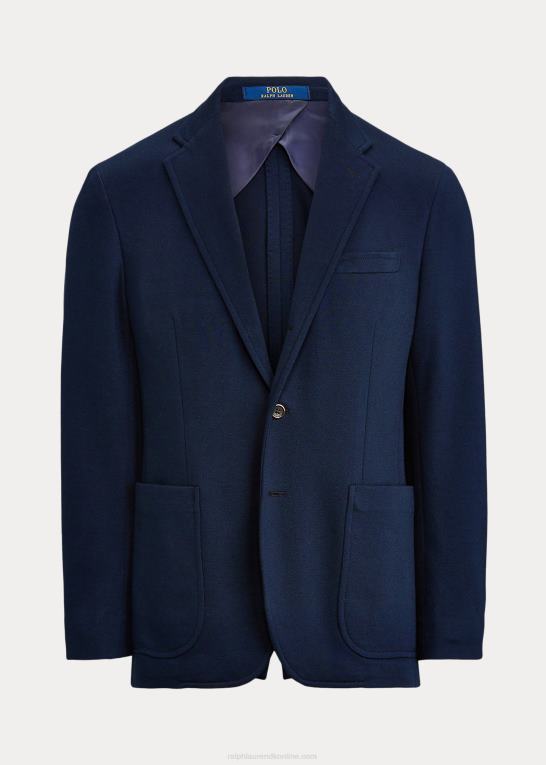 flåde Mænd Ralph Lauren polo blød strik pique blazer Z426B1154