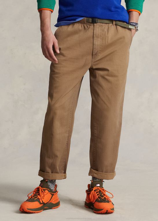 afsendelse tan Mænd Ralph Lauren afslappet pasform twill vandrebukser Z426B816