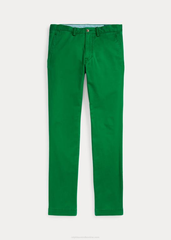 atletisk grøn Mænd Ralph Lauren vaskede stretch chinobukser alle pasform Z426B8393
