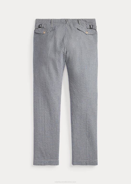 blå/creme Mænd Ralph Lauren officer seersucker pant Z426B1697