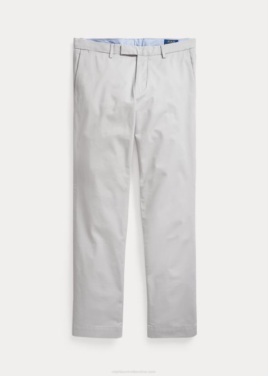 blød grå Mænd Ralph Lauren stretch slim fit chinobukser Z426B468