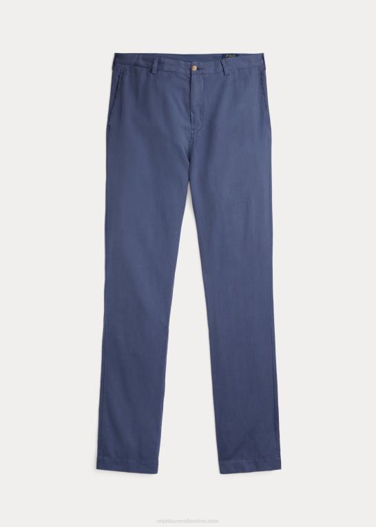 blå himmel Mænd Ralph Lauren klassisk pasform hør-bomuldsbukser Z426B1412