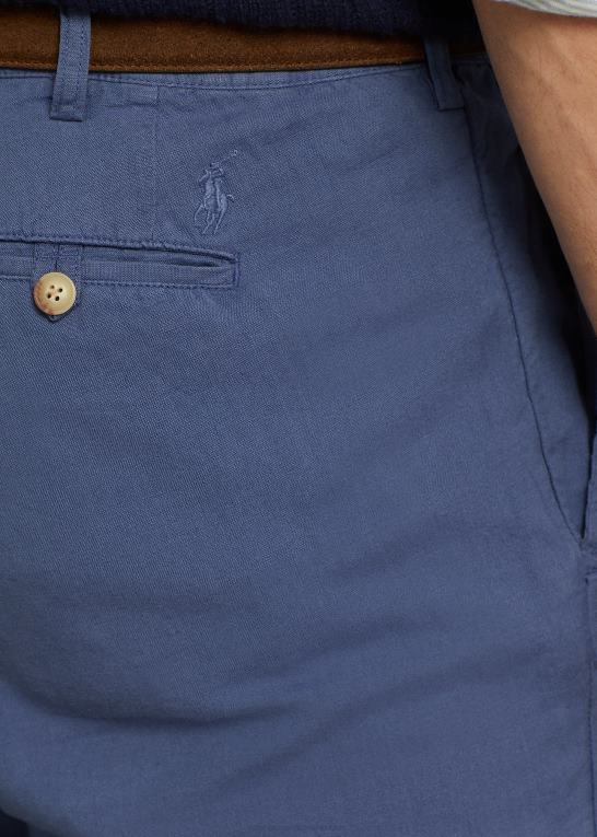 blå himmel Mænd Ralph Lauren klassisk pasform hør-bomuldsbukser Z426B1412