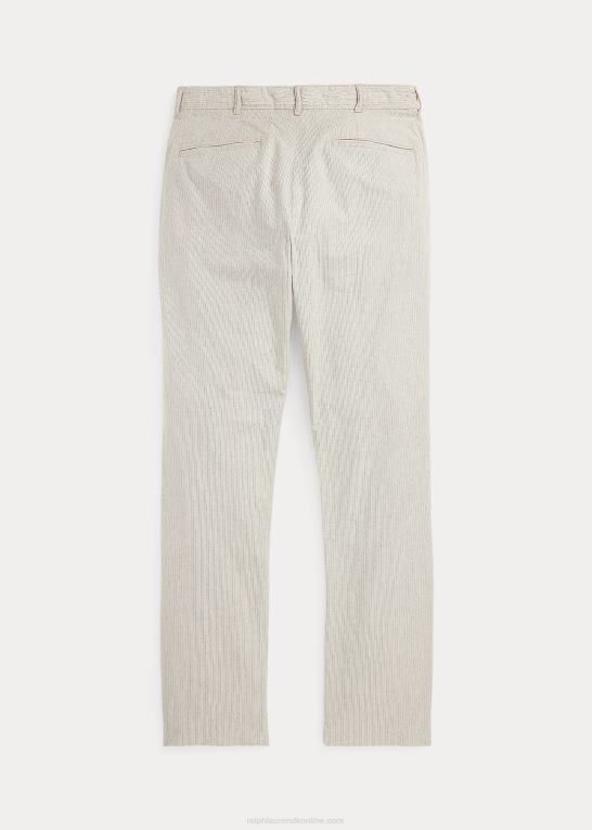blå multi Mænd Ralph Lauren plisseret stribet dobbybukser Z426B1739