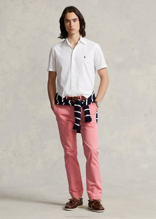 bleg rød Mænd Ralph Lauren vaskede stretch chinobukser alle pasform Z426B8390