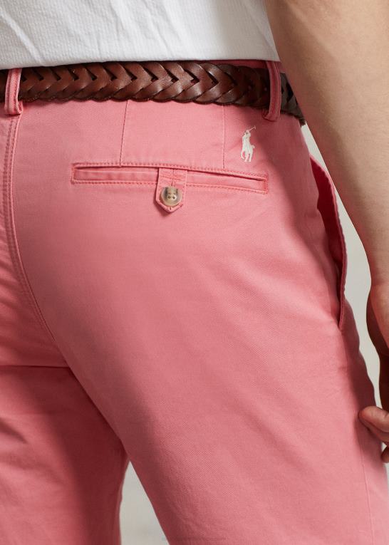 bleg rød Mænd Ralph Lauren vaskede stretch chinobukser alle pasform Z426B8390