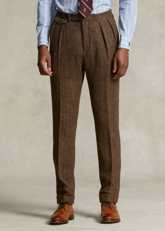 brun/lysebrun Mænd Ralph Lauren morehouse-kollektionen tweedbukser Z426B1251