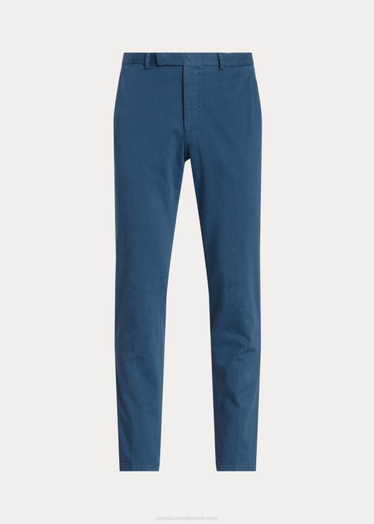 clancy blå Mænd Ralph Lauren beklædningsfarvet stretch bukser i chinodragt Z426B1102