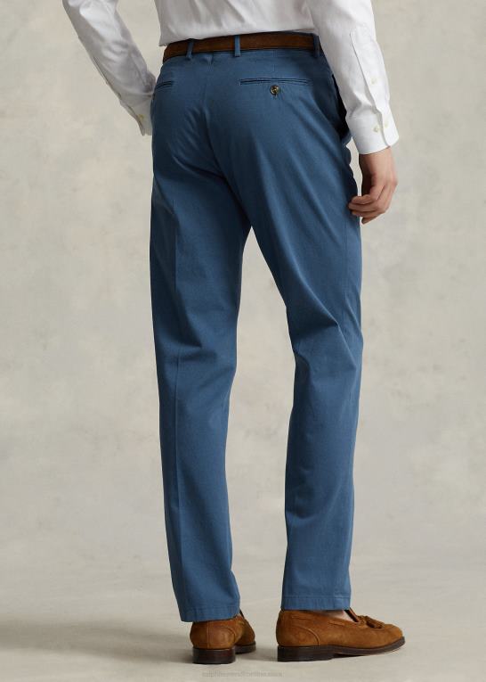 clancy blå Mænd Ralph Lauren beklædningsfarvet stretch bukser i chinodragt Z426B1102