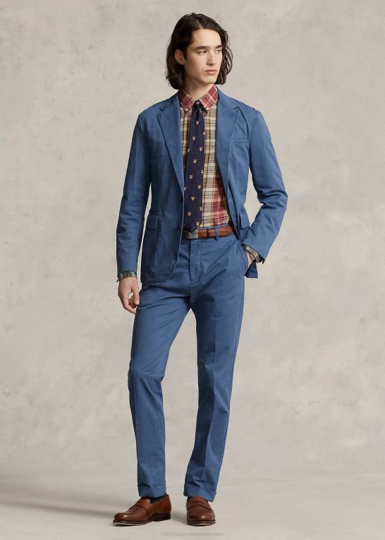 clancy blå Mænd Ralph Lauren strækbukser med chino-jakkesæt Z426B719