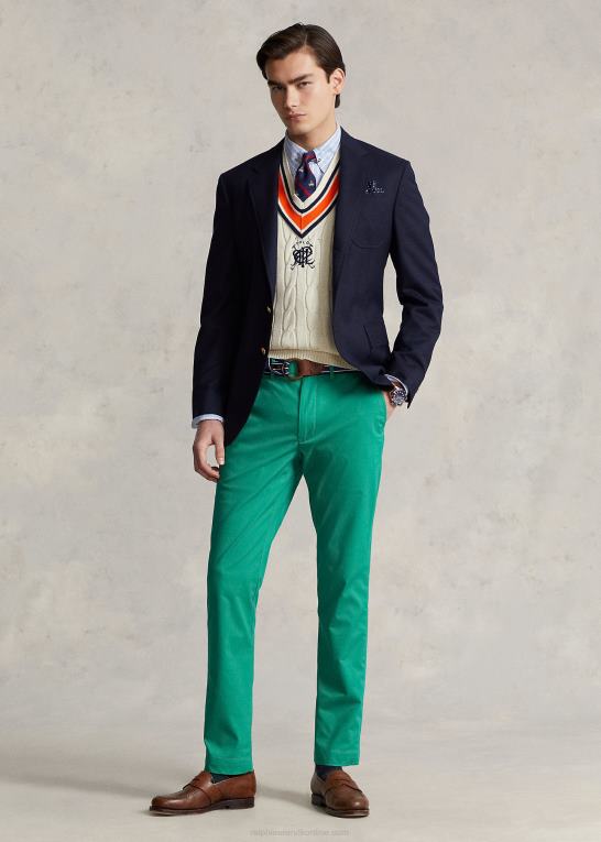 cruise green Mænd Ralph Lauren stretch slim fit performance chinobukser Z426B926