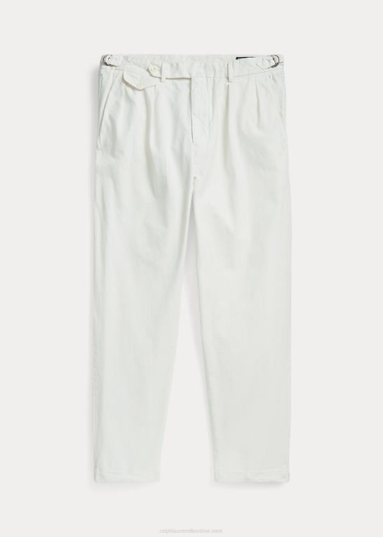 dækvask hvid Mænd Ralph Lauren plisseret twillbukser med smal tilspidset pasform Z426B8408
