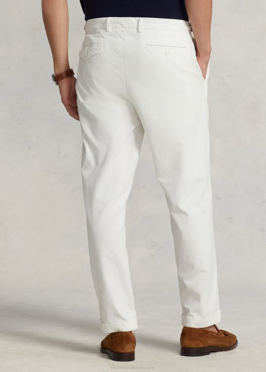 dækvask hvid Mænd Ralph Lauren plisseret twillbukser med smal tilspidset pasform Z426B8408