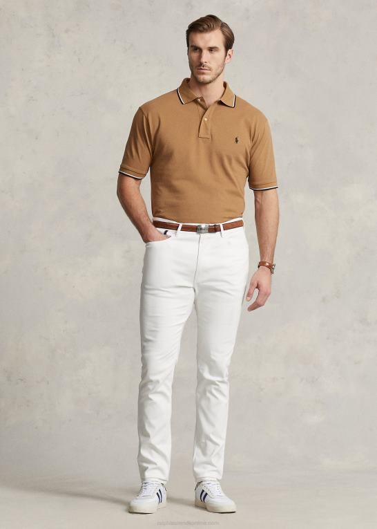 dækvask hvid Mænd Ralph Lauren slim fit stretch dobbybukser Z426B1402